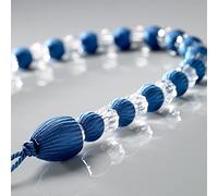 Alan Symonds Earle Beaded Rope Curtain Tie Back, rayon, Blue