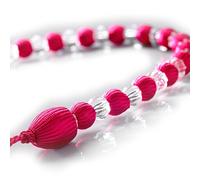 Alan Symonds Earle Beaded Rope Curtain Tie Back, rayon, Cerise