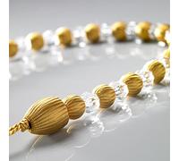 Alan Symonds Earle Beaded Rope Curtain Tie Back, rayon, Gold