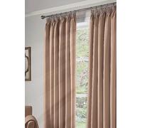 Alan Symonds Essential Blackout Pair of Pencil Pleat Curtains Black