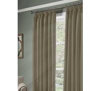 Alan Symonds Essential Blackout Pair of Pencil Pleat Curtains Black