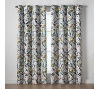 Luxury Living Gi Printed Ring Top Curtains Green