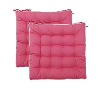 Alan Symonds Indoor/Outdoor Dining Chair Seat Pads Set of 2-40cm x 40cm (Rouge)