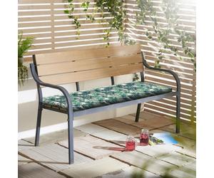 Alan Symonds Jungle Water Repellent Garden Bench Seat Pad
