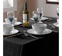 Alan Symonds Linen Look Tablecloth Black