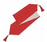 Alan Symonds Linen Look Tablecloth Red