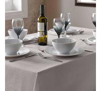 Alan Symonds Linen Look Tablecloth Silver