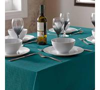 Alan Symonds Linen Look Tablecloth Teal