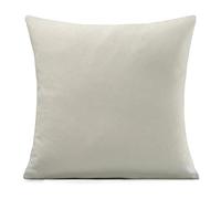 Alan Symonds Luxurious Velvet Chenille Cushion Cover, Cream, 55 x 55 Cm
