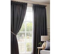 Alan Symonds Malham T/T Lined Curtains 117x229cm Grey