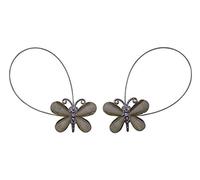 Alan Symonds Magnetic Butterfly Wire Curtain Tie Backs - Pair (Cream)
