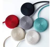 Alan Symonds Magnetic Cirque Rope Curtain Tie Backs - Pair (Black)