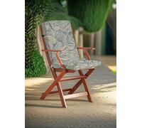 Alan Symonds Monstera Full Chair Seat Pad Blue