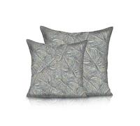 Alan Symonds Monstera Pair of Outdoor Cushions Blue