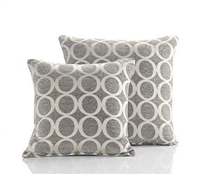 Alan Symonds Oh Chenille Cushion Covers - Silver (18" x 18")
