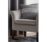 Alan Symonds Palace Diamante 45x45cm Cushion Silver