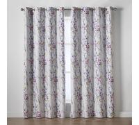 Alan Symonds Sakura Blockout Curtains Multi Eyelet Header Thermal | Size: 168 cm width x 183 cm drop Alan Symonds Multicolor 168 cm width x 183 cm drop