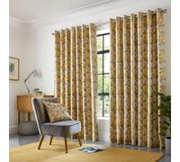 Alan Symonds Skandi Geometric Jacquard Fully Lined Eyelet Curtains