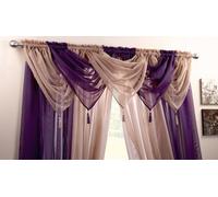 Alan Symonds Tasselled Voile Swag Panel Single