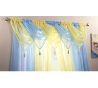Alan Symonds Tasselled Voile Swag Panel Single