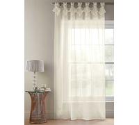 Alan Symonds Tiara Diamante Eyelet Voile Panel Cream
