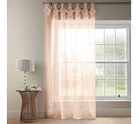 Alan Symonds Tiara Dolly Diamante Tab Top Curtain Panel (Blush, 57" x 72" [145x183cm])