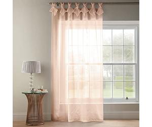 Alan Symonds Tiara Dolly Diamante Tab Top Curtain Panel (Blush, 57" x 72" [145x183cm])