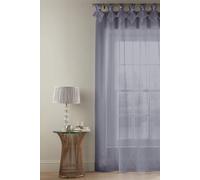 Alan Symonds Tiara Dolly Diamante Tab Top Curtain Panel (Silver, 57" x 72" [145x183cm])