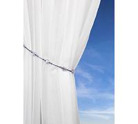 Alan Symonds Twinkle Cable Crystal Beaded Curtain Tie Back, Lilac, Pair