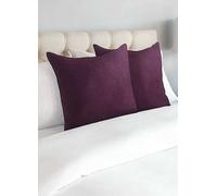 Alan Symonds Velvet Chenille Cushion Aubergine