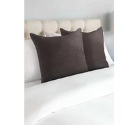 Alan Symonds Velvet Chenille Cushion Chocolate