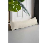 Alan Symonds Velvet Chenille Fleece Draught Excluder Cream