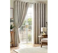 Alan Symonds Victoria Pair of Blackout Eyelet Curtains Ochre