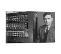 Alan Turing Poster 2 Wall Art Scroll Canvas Painting Picture Living Room Decor Home 08x12inch(20x30cm)