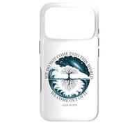 Alan Watts Cosmic Tree Waves Quote Universe Nature Ocean Sky Case for iPhone 17 Pro