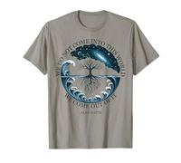 Alan Watts Cosmic Tree Waves Quote Universe Nature Ocean Sky T-Shirt