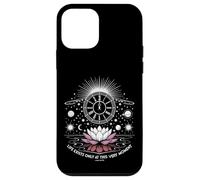 Alan Watts Quote Lotus Clock Galaxy Present Moment Space Case for iPhone 12 mini