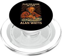 Alan Watts Quote Play Game Life Poker Zen Cards Art PopSockets PopGrip for MagSafe