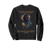 Alan Watts Quote Time Illusion Clock Cosmic Mind Sweatshirt