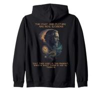 Alan Watts Quote Time Illusion Clock Cosmic Mind Zip Hoodie