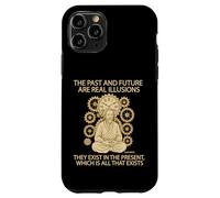 Alan Watts Zen Quote Clock Gears Present Mind Now Case for iPhone 11 Pro
