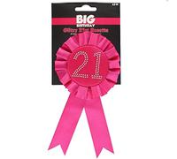 Alandra Birthdays BADGE-21-HP-BIRTH 21 Rosette, Hot Pink