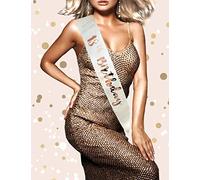 Alandra Birthdays RGS-18 18th Cream & Rose Gold Metallic Birthday Sash, One Size