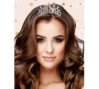 Alandra Birthdays TIARA-18 18th Birthday Rose Gold Metallic Gift Boxed Tiara, One Size