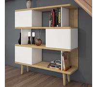 Alandra Wood Effect Bookcase Oak/white