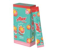 Alani Nu JUICY PEACH Energy Sticks | Energy Drink Powder | 200mg Caffeine | Pre Workout Performance with Antioxidants | On-The-Go Drink Mix | Biotin, B Vitamins | Zero Sugar | 10 Calories | 10 Pack