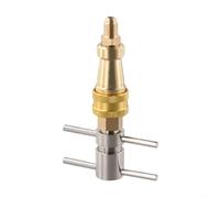 Alanmoship 1/4 Inch Refrigerator Quick Connect Coupling, Brass Push Fit Connector for Fridge Water Line and Freezer Tubing, Leak Resistant Quick Release Fitting for HVAC Maintenance
