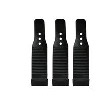 Alanmoship 1 Pack Anti-Slip Fishing Rod Strap Rubber Protective Cap for Casting Fly Rods Secure Grip Wear-Resistant DIY Repair Accessory Black(C S)