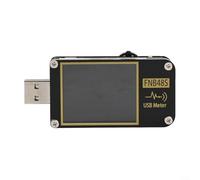 Alanmoship 1 Pack FNB48S USB Tester Current Voltmeter for QC4+ PD3.0 Fast Charging Protocol Detection with 1.77 Inch HD Display Black for Engineers(Without APP control)