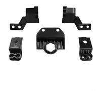 Alanmoship 1 Pack Front Headlight Repair Bracket Kit for BMW X3 G01 G08 X4 G02 2017-2021, ABS Black Replacement Fixing Mount Set for Car Exterior Restoration